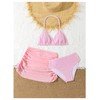 SHENHE - Traje de baño de 3 piezas para niña