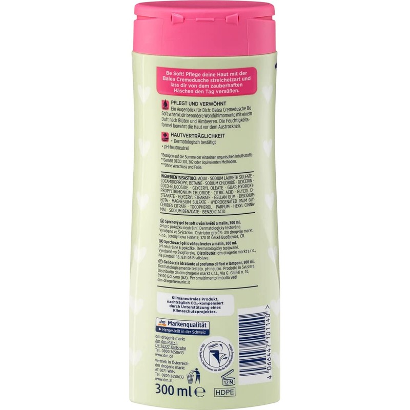 Balea Shower Gel Easter Bunny Be Soft with the Fragrance