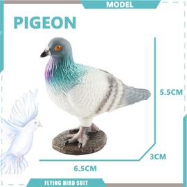 FOPSDGN Simulation Pigeon Realistic Pigeon Ornament Realistic Pigeon Figure Cute Fake Pigeon Model Home Ornament for Garden, Hallway, Living Room, Bedroom Decoration, Gift for Bird Lovers