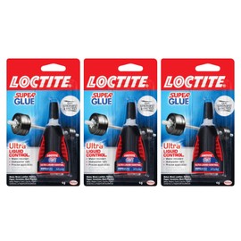 Loctite Super Glue Ultra Liquid Control 3 Pack Heavy Duty Adhesive Clear