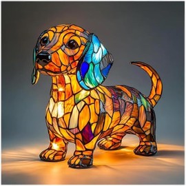 Iluminación Infantil Lámparas Bola Cristal 3D, con puerto de carga USB Luz de Noche Ambiente Lámparas para Niños Bebé Regalo de Fiesta Decoración (Dog