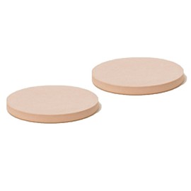 soil D343 PK Diatomaceous Earth Coasters, Large Circle, Set of 2, Pink