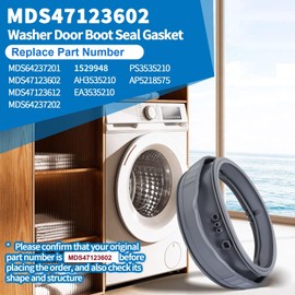 Upgrade MDS47123602 Washer Door Boot Gasket Compatible with lg & Kenmore Washing Machine, Replaces AH3535210,EA3535210,PS3535210,MDS64237201,MDS64237202 Washer Door Boot Seal