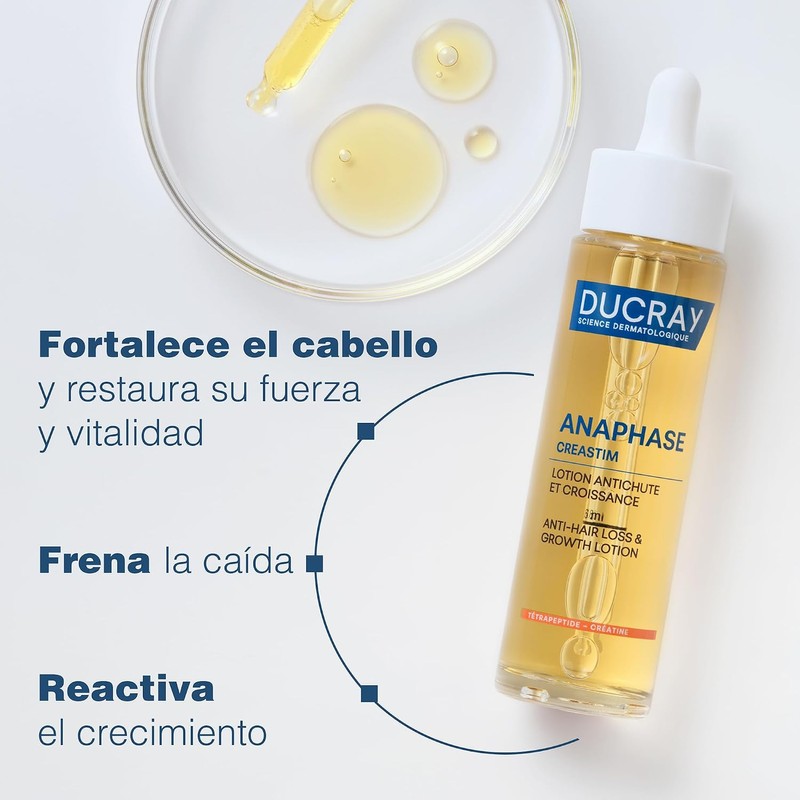 Ducray Creastim Reactiv, Loción Anticaída del Cabello, 60ml