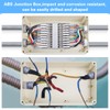 ADERTOS 2 x Plastic Housing IP65 Waterproof Junction Boxes Distribution