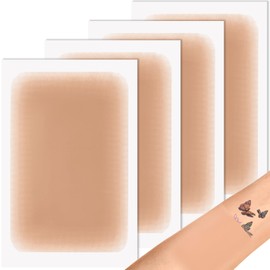 Isslly 4PCS Tattoo Cover Up Tape, Waterproof Sweatproof Tattoo Concealer Stickers, Invisible Ultra Thin Scar Cover Up Patch, Breathable Dark Skin Makeup Pads for Scars, Birthmarks