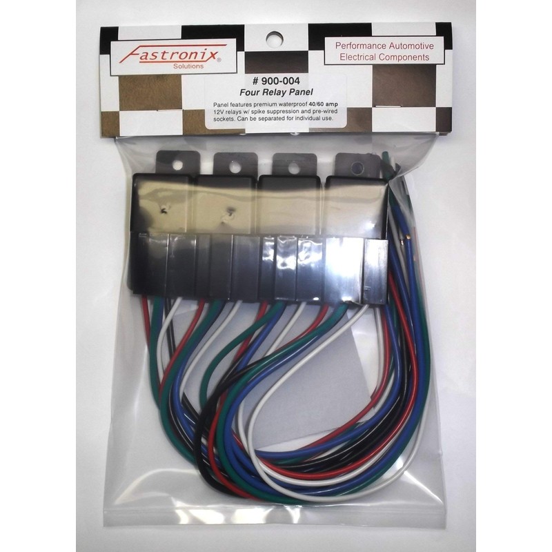 Fastronix High Current 40/60A Relay Panel with Interlocking Sockets