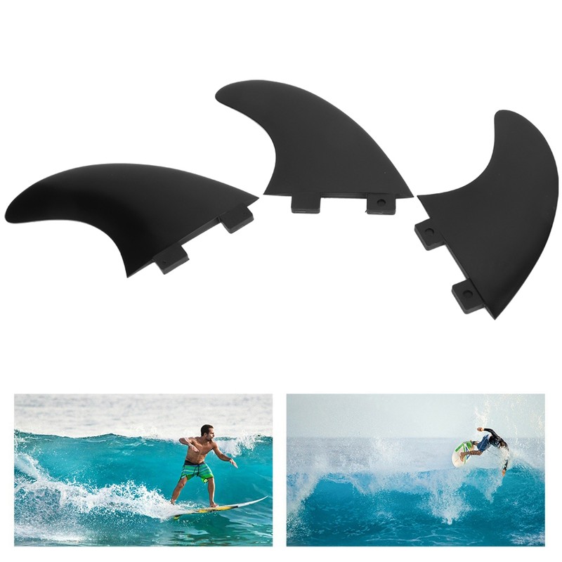 3Pcs FCS Surfboard Tail Water Fin Set Left Middle Right