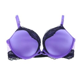 Victoria's Secret Bombshell Add 2 Cups Lace Detail Bra (Purple, 32C)