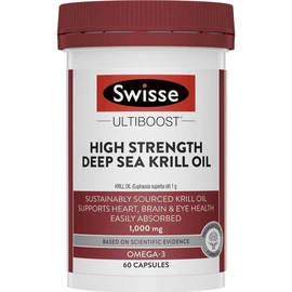 Swisse Deep Sea Krill Oil 1000mg 60 Capsules Exclusive Size