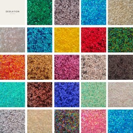 Deglation Studio Mixed 3600 Pcs 8mm Bulk Loose Iridescent 3D Cup Flower Sequins, 24 Colors Rainbow Embriodery 3D Cup Sequins for Craft DIY Sewing Nails Decorations Arts