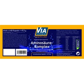 Amino Acid Complex 60 Capsules, Improved Formula