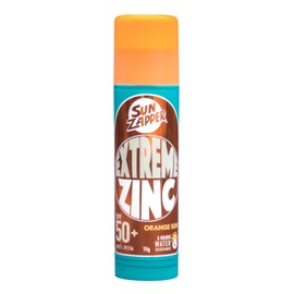 Sun Zapper (Orange) Extreme Zinc Stick - Orange Mineral Sunscreen Stick SPF50+ UVA/UVB+ Unbeatable Sun Protection Sunblock, Made in Australia