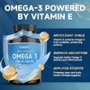 ZEBORA Aceite de pescado Omega-3 de triple potencia 2000 mg