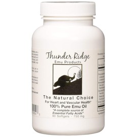 Thunder Ridge Emu Products 100% Pure Oil Softgels, 90 Count