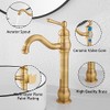 360° Swivel Antique Brass Bathroom Vessel Sink Faucet Single Handle