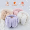 YATANAM Women Ear Muffs Winter Girls White Earmuffs Fuzzy Kids