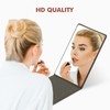 Compact Portable Handheld Folding Travel Mirror made of Stainless Steel,