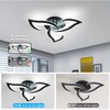 DELIPOP Modern Ceiling Light, 21W Dimmable Ceiling Lamp Remote Control,