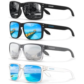 KUGUAOK Polarized Square Sunglasses For Men and Women Matte Finish Sun Glasses UV Protection Glasses