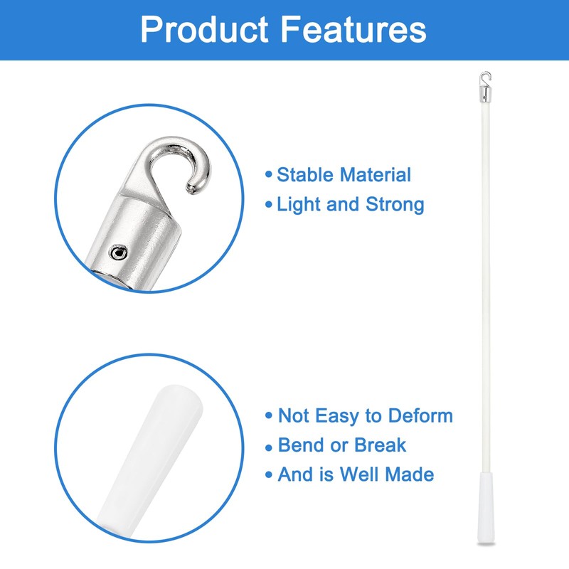 uxcell 2Pcs 17" Blinds Wand Replacement, Fiberglass Blinds Tilt Wand