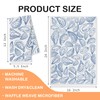 Trenstise Blue Coastal Oyster Kitchen Towels, Beach Bathroom Decor, Retro