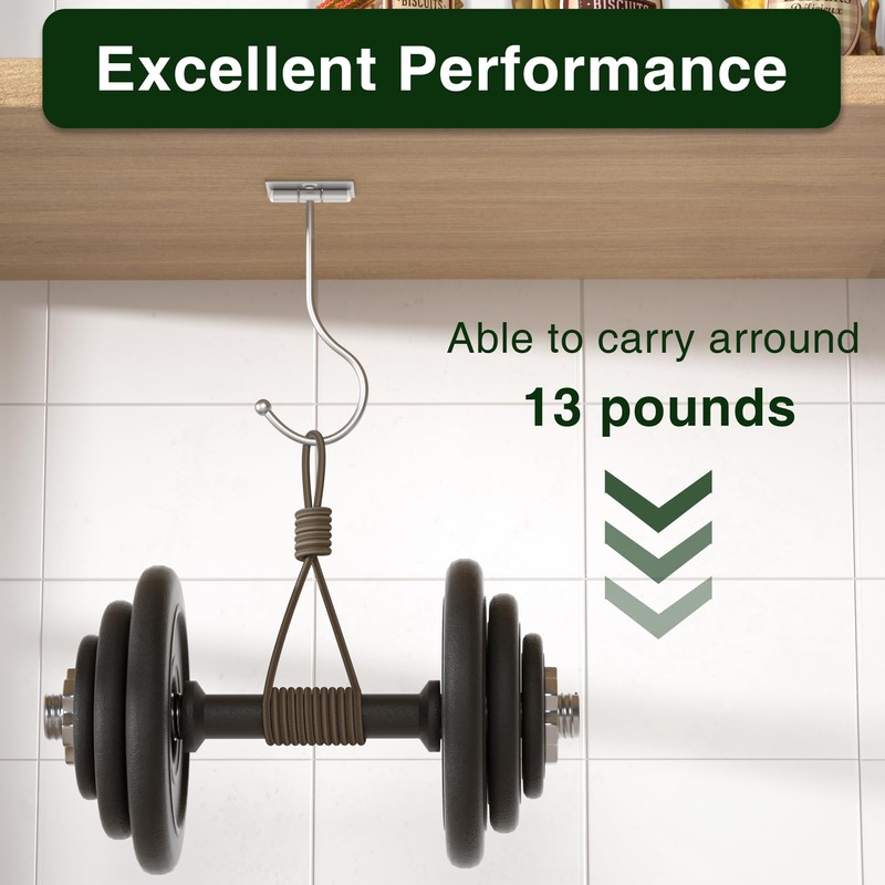 Josmimic Modern Banana Hanger Hook Under Cabinet: Adhesive Banana Holder