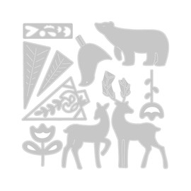 Sizzix, Christmas Elements, Thinlits Die Set , 10 Pack, Multiple Sizes, us:one