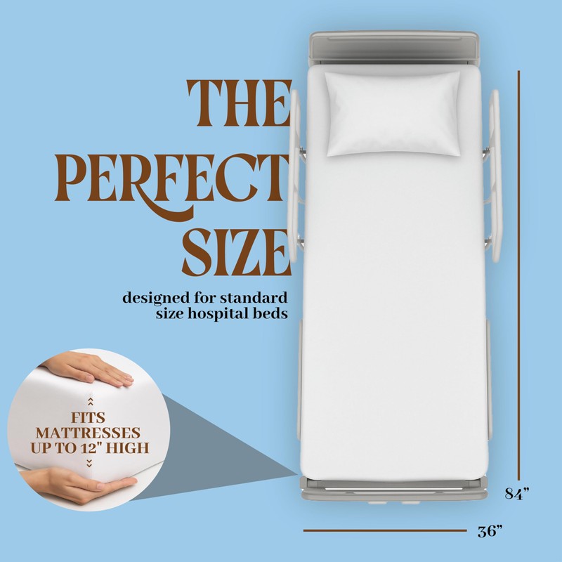 BLISSFORD - 4 Pack Fitted Hospital Bed Sheets with Elastic