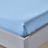 Homescapes 200 Thread Count Ultrasoft - Plain Blue Double Flat