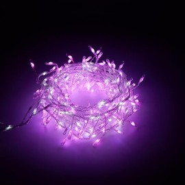 IMAGE Firecracker Starry String Lights Fairy Lights Plug in, 5M/16.4Ft 300 Led Cluster Lights Waterproof Twinkle String Lights super bright DIY Party Wedding Christmas Decoration, color mix Pink&White