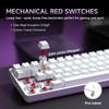 DIERYA DK68 Wireless Mechanical Keyboard, 60% Gaming Keyboard with Red