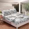 Southwest Cowboy Fitted Sheet Queen Size Western Desert Bedding Set