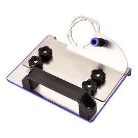 QSLKI 45°Ceramic Tile Chamfering Tool, Stainless Steel Angle Grinder, with Hose Angle Grinder Bracket, 100 Type Angle Accessory, Woodworking and Masonry 45°Chamfering Tool, Fixed