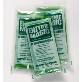 Enzyme Magic No-Rinse Floor Cleaner; Industrial Strength Powerful Enzyme Formula Value 200 Packs = 200 Mop Buckets Per Case