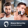 Electric Razor for Men Cordless: Wet/Dry Rotary Shaver Waterproof -