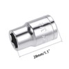 Auniwaig 3/8" Drive 3/8" 6-Point Impact Socket,Imperial Chrome Vanadium 4pcs