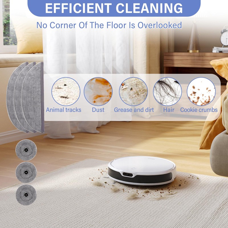 ZephyrCraft 17 Pcs Accessory Set for Roborock S8 MaxV Ultra,