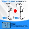 2Pcs Pool Fence Hooks, Heavy Duty Pool Pole Hangers with