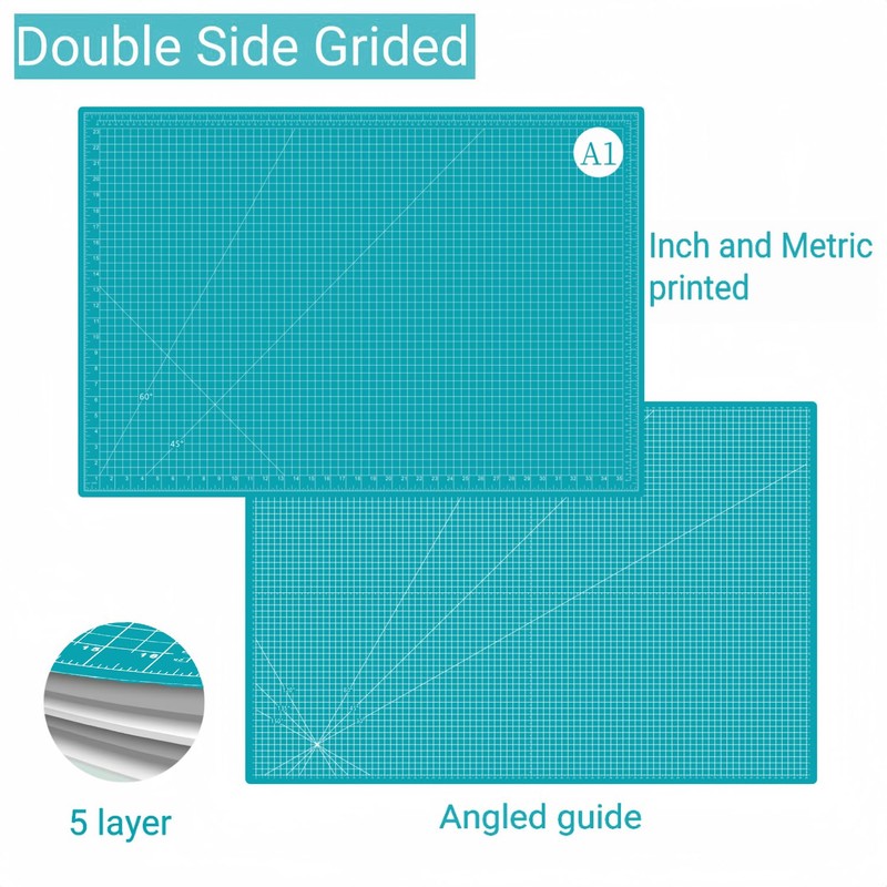 AMASEWART 24"x36" Self Healing Cutting Mat, Sewing Mat for Crafts,