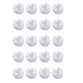 20PCS Bead Chain Crimp Stop for Roller Shades Clear Beaded Chain Stop for Beaded Chain, Blinds Bead Accessories, White