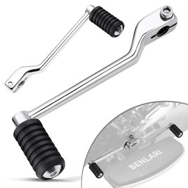 Benlari Heel Toe Shifter Lever Pegs, Stainless Steel Shift Pegs Fit for Harley Touring 1988-2024 Street Glide Road Glide Electra Glide Road King, 2008-2024 Trike, 1986-2017 FL Softail, Chrome, 2PCS