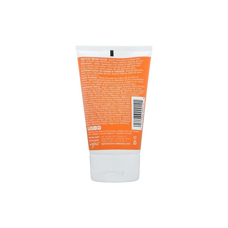 Exfoliante Facial de Albaricoque Suave 4 Oz Limpieza y Luminosidad