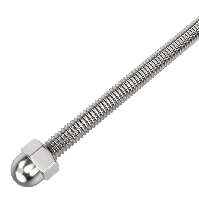 BLIKA 50 Pack 6" Long Swage Threaded Stud Tension End