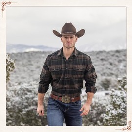 LALATCH Cowboy Cowgirl Belt Western Belts for Men Women Floral Engraved Longhorn Bull Buckle Belt for Jeans, Gold Buckle/Coffee