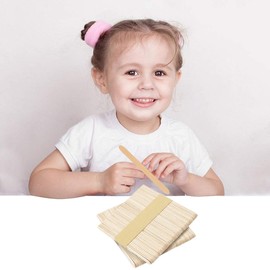 Ice Sticks Wooden Ice Sticks Reusable Wooden Sticks for Crafts Easy Sticks Wooden Strips Fruit Gnomes Ice Sticks Wide Ice Cream Parlour Children Wooden Sticks Ice Popsicle Sticks Craft Wood
