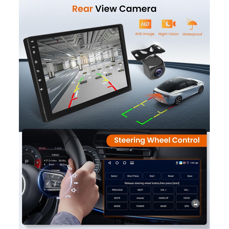 4Core 4G+64G Android 13 Car Stereo Radio for Honda CRV