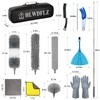 HLWDFLZ Microfiber Duster Kit 25pcs with 30 to 100 Inches