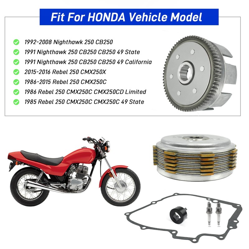 GOLKNHA Clutch Kit & Basket & Pressure Plate & Inner