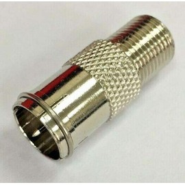 electrosmart Pack of 5 F Plug/Connector Push On Quick Release Adaptor - F Socket Female to Quick F Plug Easy Fit